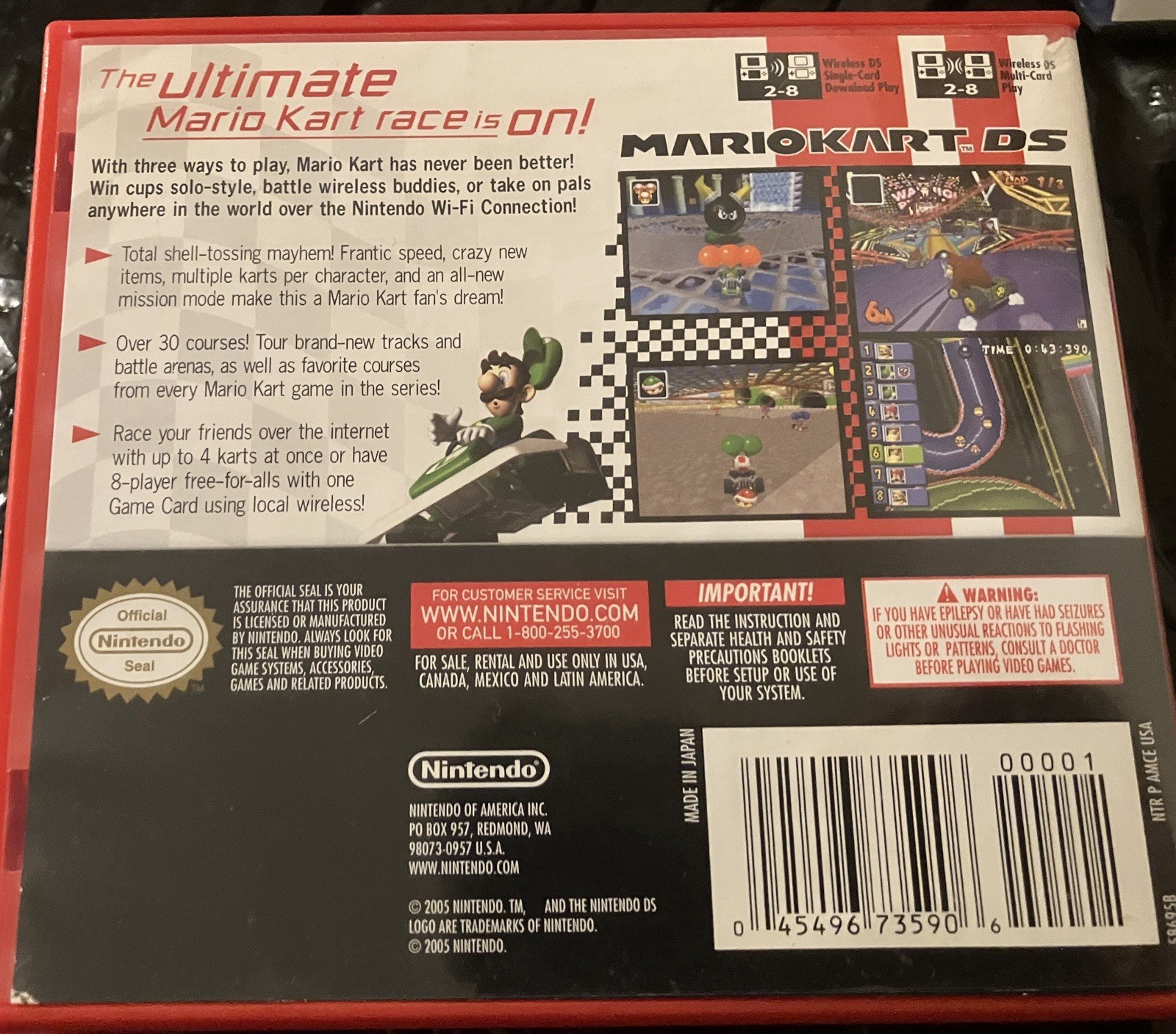 DS Game Lot, Mario Kart, Spider-Man, Sponge Bob
