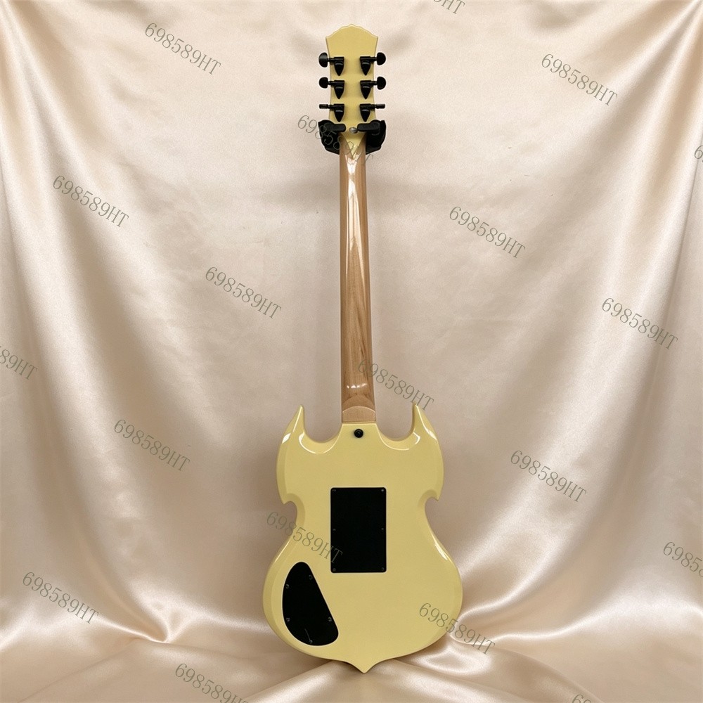 Solid Electric Guitar Stainless Fret Barbarian Vertigo Sabbath FR Bridge Cream