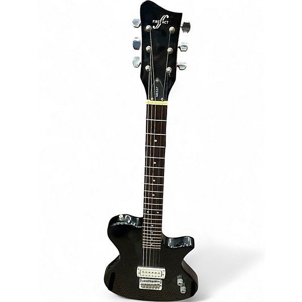 First Act Electric Guitar Black w/ Gig Bag & Cable Tested Works Great Used