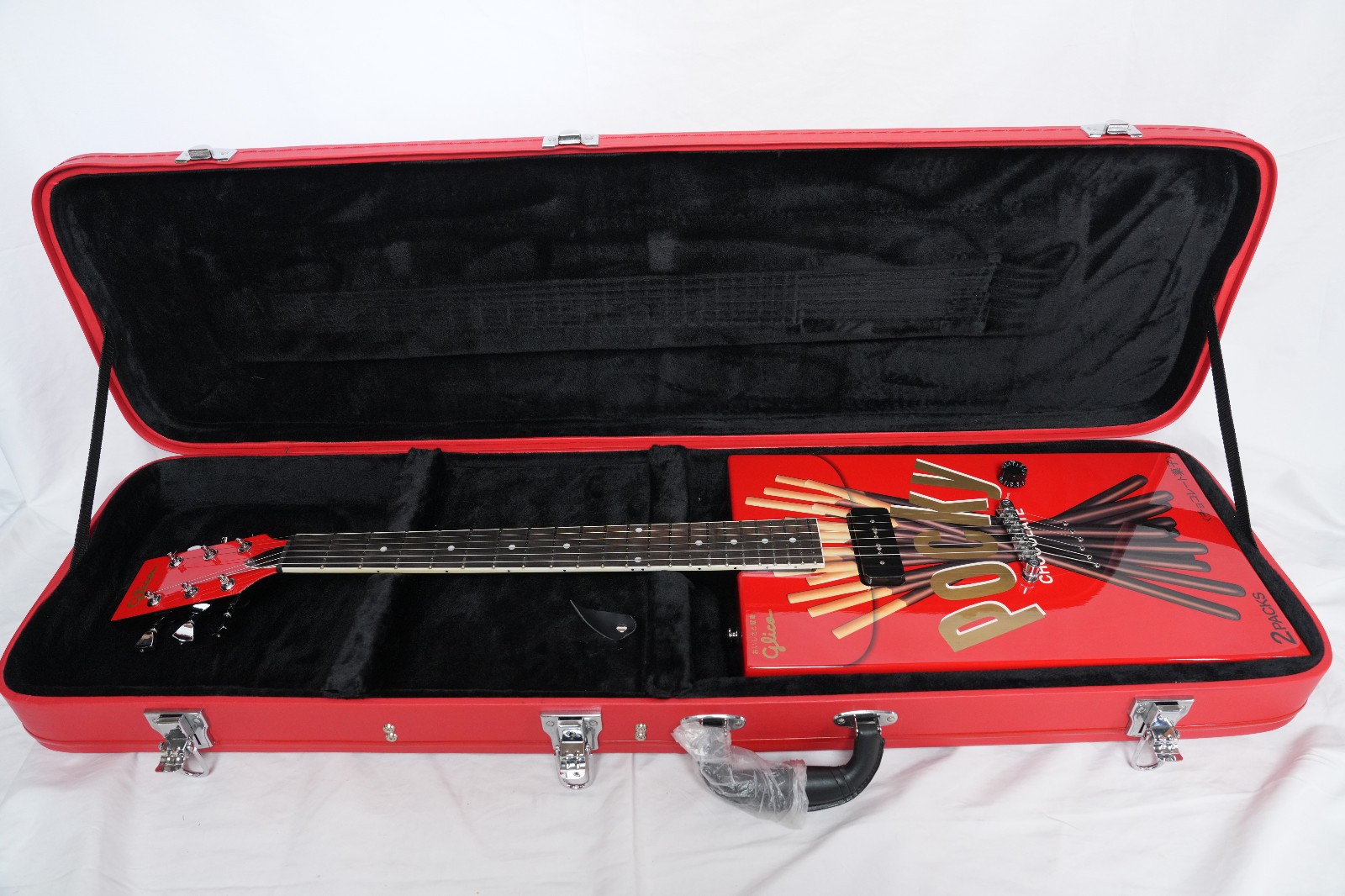 Glico Pocky Guitar by Kazuyoshi Saito, limited model,excellent condition,w/HC