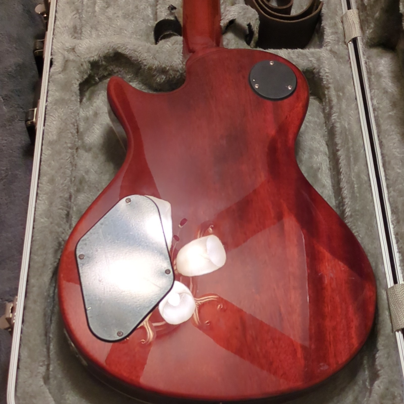 PRS Guitars SE 245 Electric Guitar Red Mahogany Body Rosewood Fretboard Strap