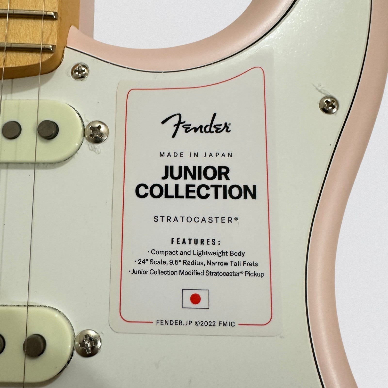 Fender MIJ Japan Junior Collection Stratocaster Electric Guitar – Pink