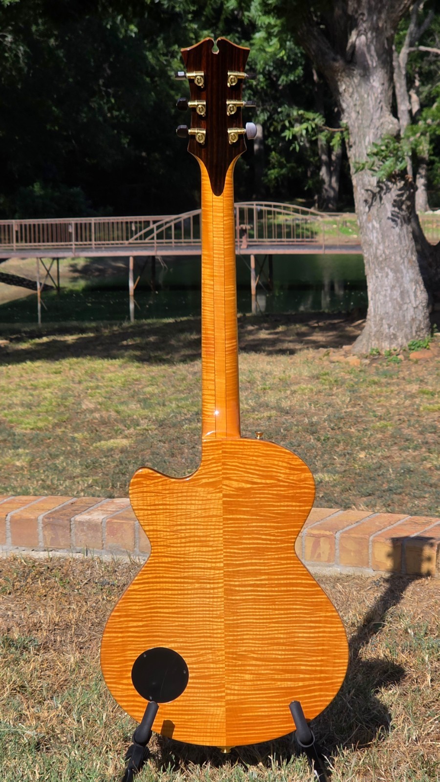Megas Athena Archtop Electric Guitar! Nice Flame!
