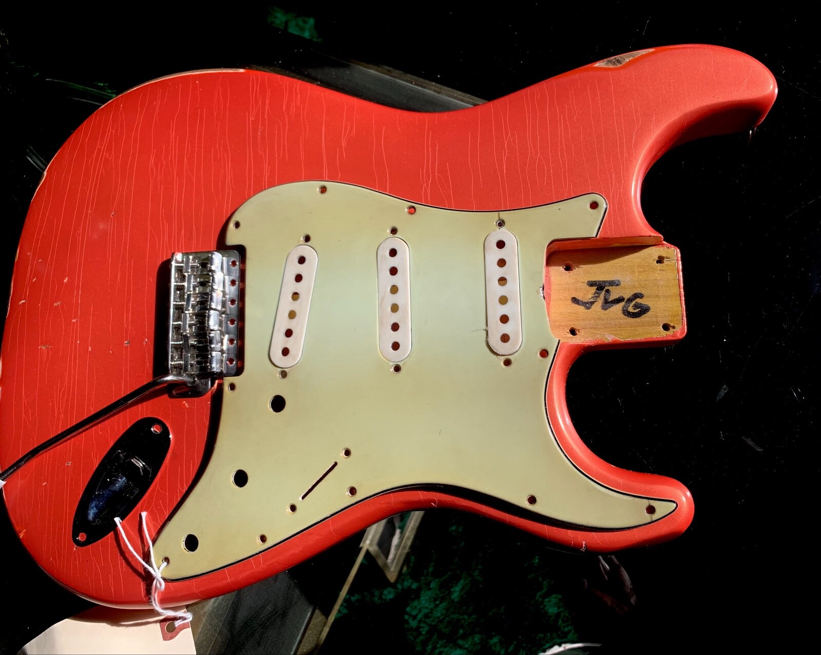 STRAT BODY RELIC 60s NitroLacquer Alder Fiesta Red order yours JVGuitars
