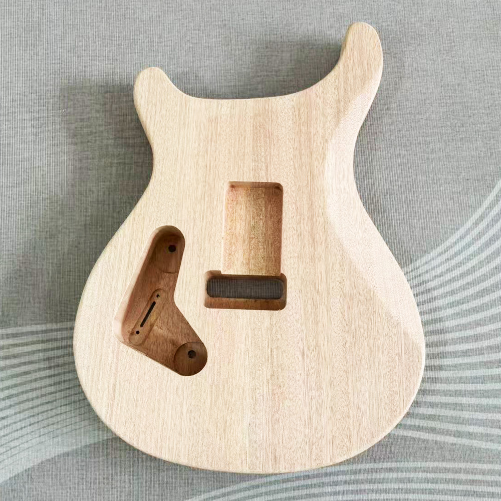 DIY Electric Guitar Unfinished Kit Flame Maple Top Abalone Inlay Set In Tremolo