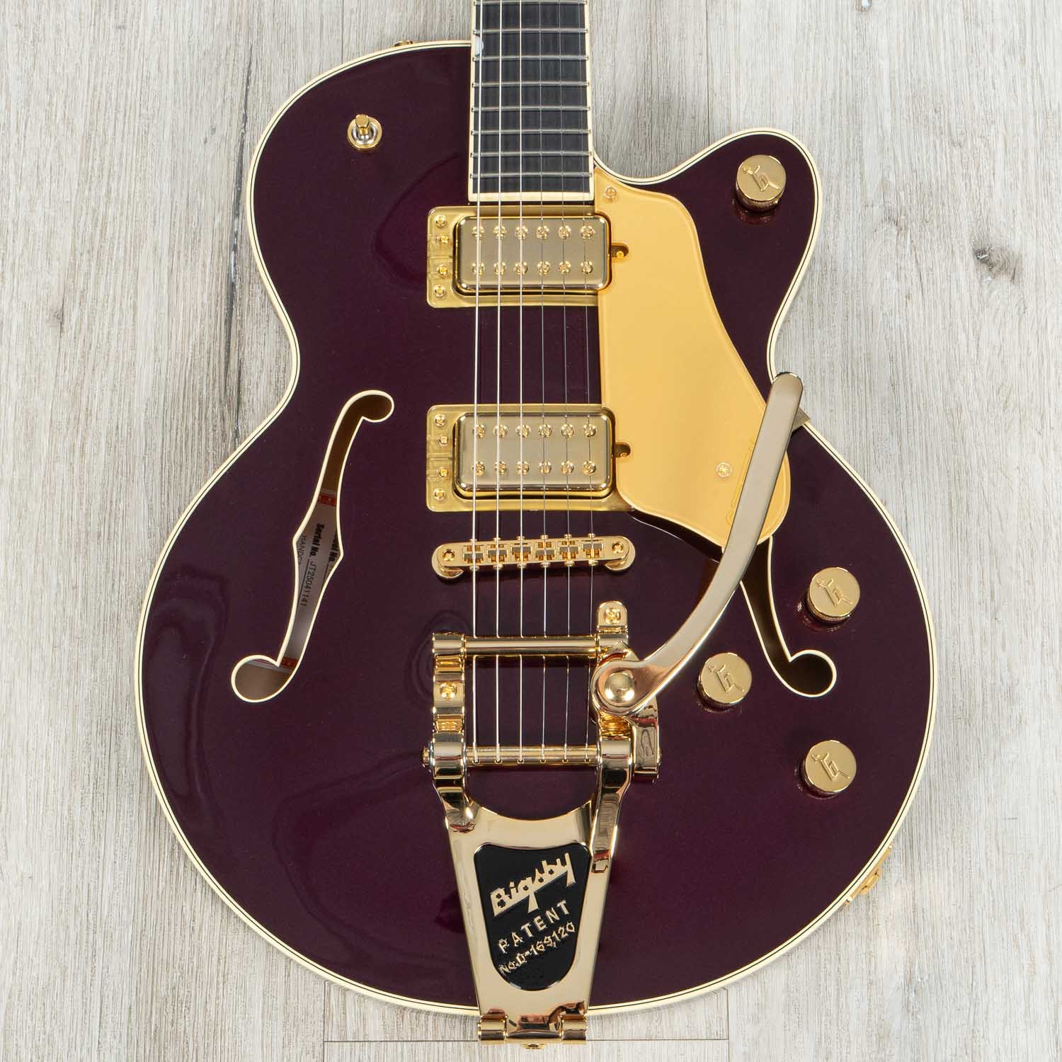 Gretsch Professional Broadkaster Jr. LX Center Block Guitar, Blackberry