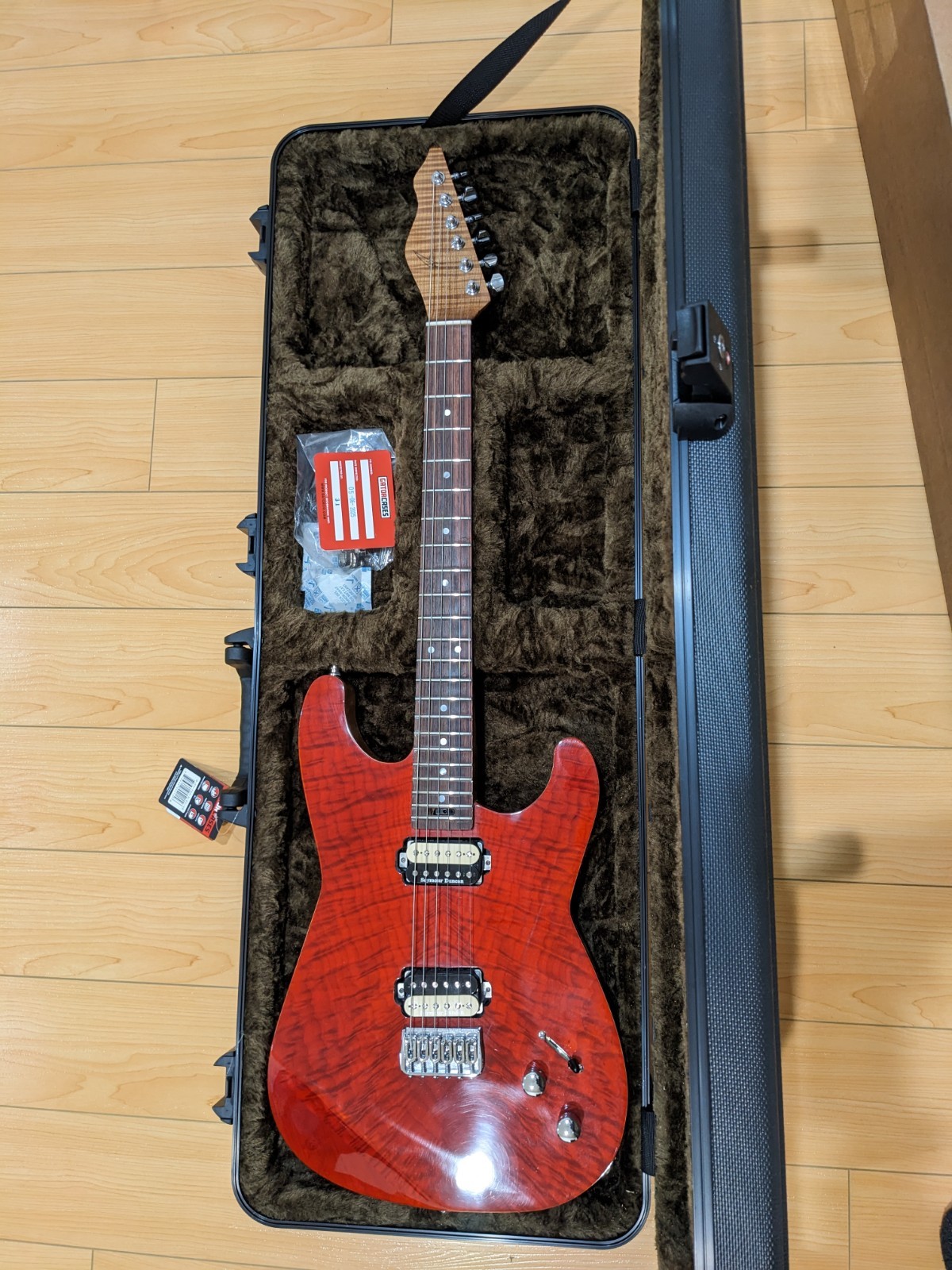 Nicholas Guitars Custom Strat – Seymour Duncan ’78 Humbuckers – Roasted Maple