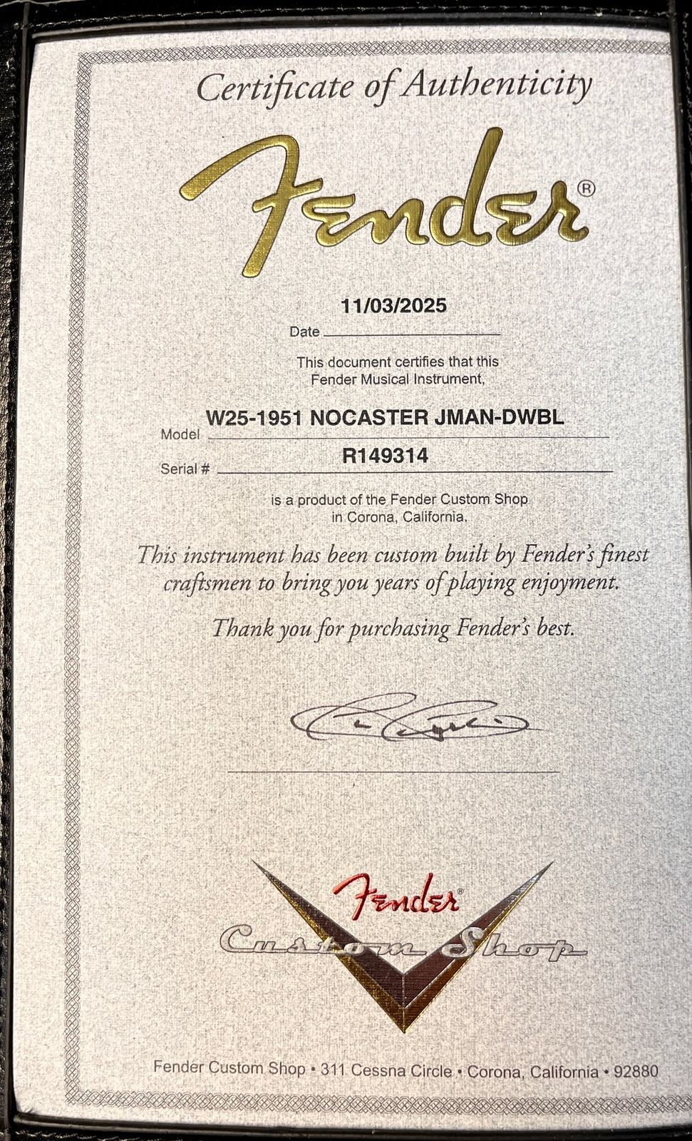 Fender 1951 Nocaster Journeyman Relic – Dirty White Blonde