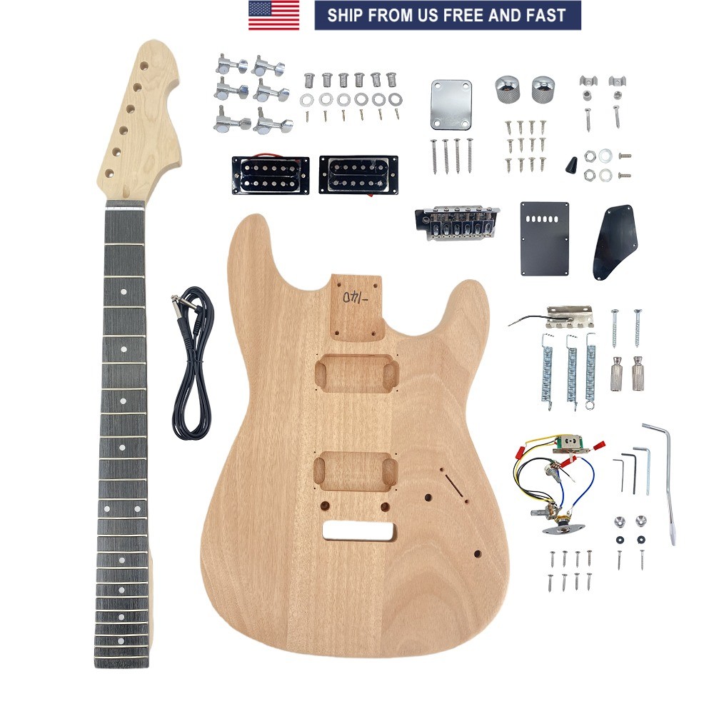 Mahogany Guitar Body Maple Guitar Neck Diy Electric Guitar kits harswares