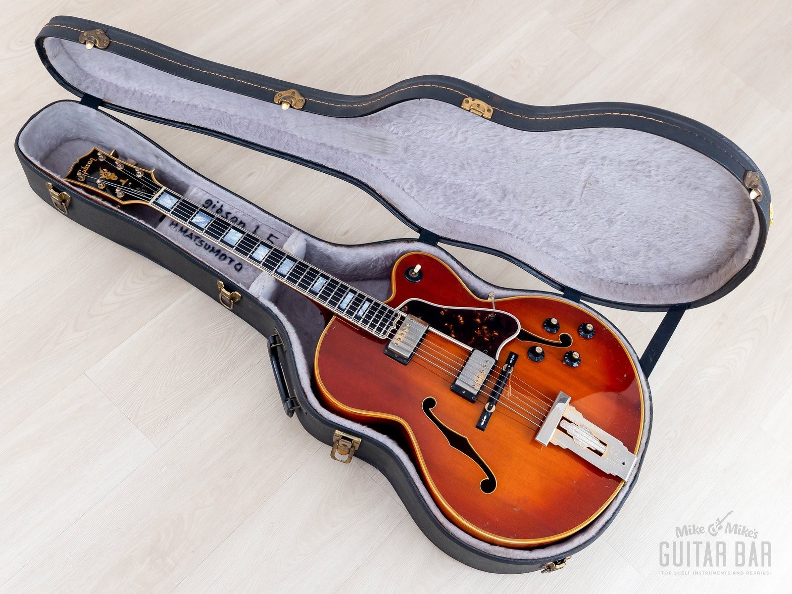 1970 Gibson L-5 CES Vintage Electric Archtop Sunburst w/ T Tops, Case