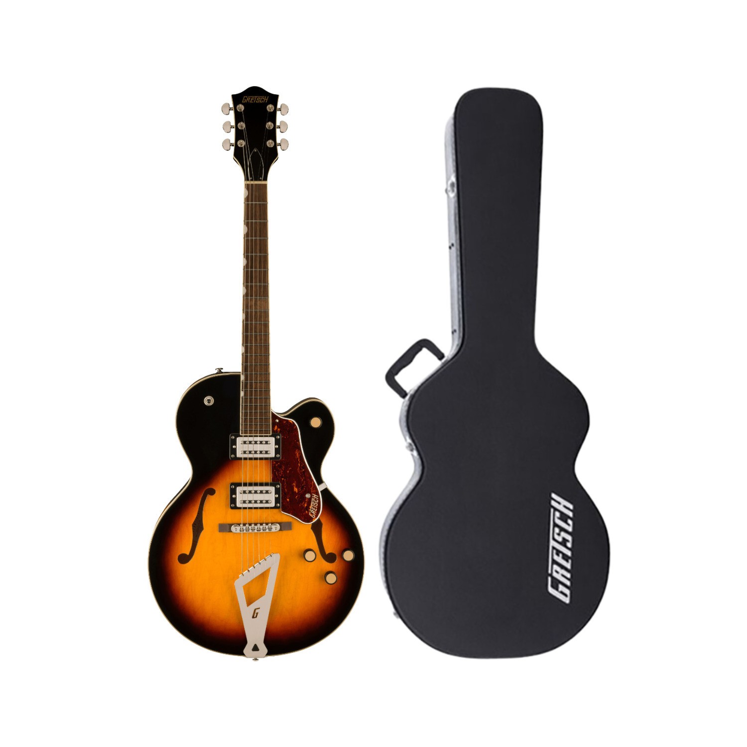 Gretsch G2420 Streamliner 6-String Right-Handed Guitar (Brown) with Hardshell