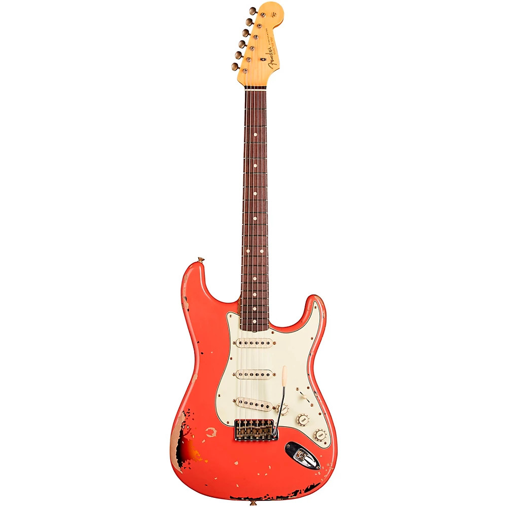 Fender CS Michael Landau 1963 Stratocaster Relic Guitar Fiesta RedSunburst