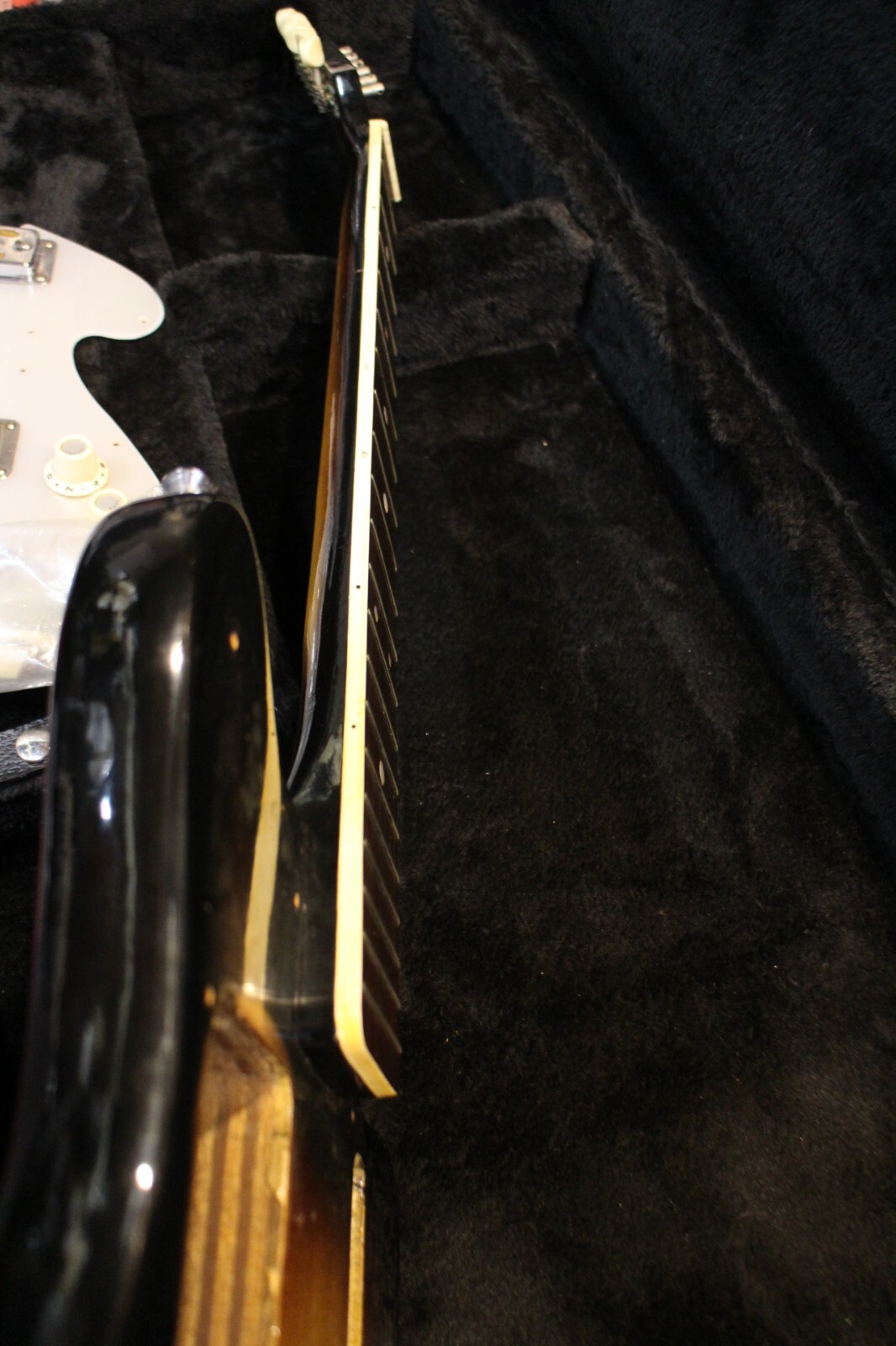 USED Zenon ES-70 Offset Style Electric Guitar Body & Neck Gold Foil GT368 230810