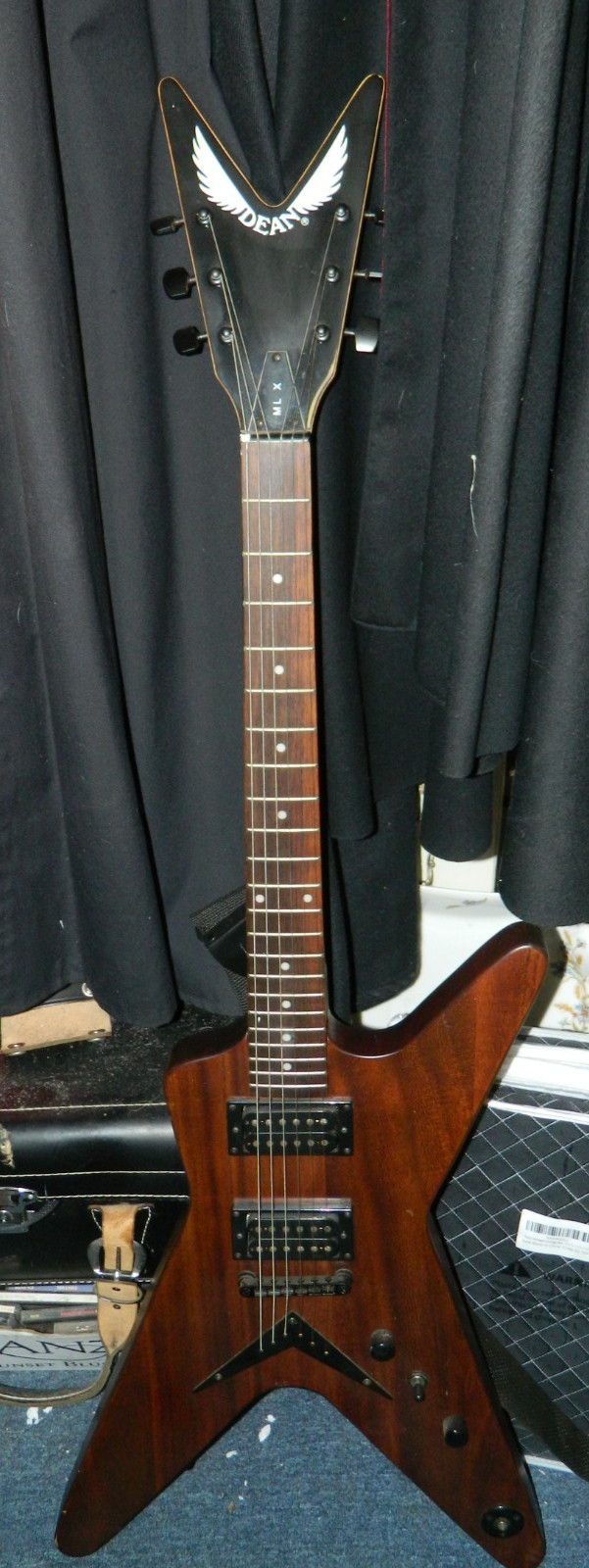 Vintage Dean MLX Mahogany Natural Finish Electric Guitar Excellent Condition