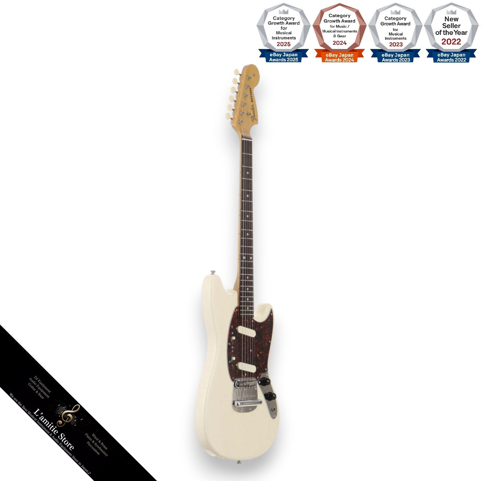 Fender Japan MG6666 VWH Electric Guitar 1966 Reissue Ash Body Maple Neck
