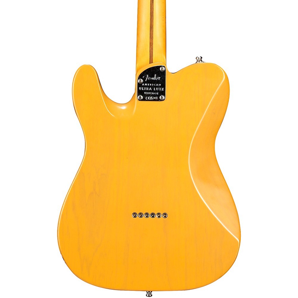 Fender American Ultra Luxe Vintg ’50s Telecaster Maple FB Guitar Bttrsctch Blnd