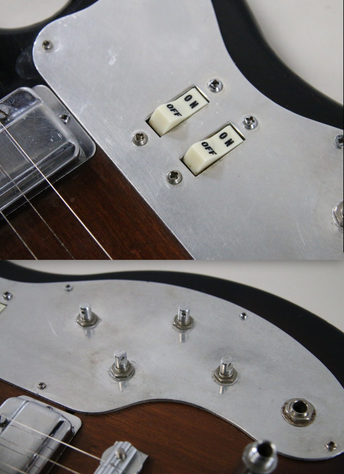 1960s Teisco WG-2L Electric Guitar Japan Sunburst (Needs Work) – Free Shipping