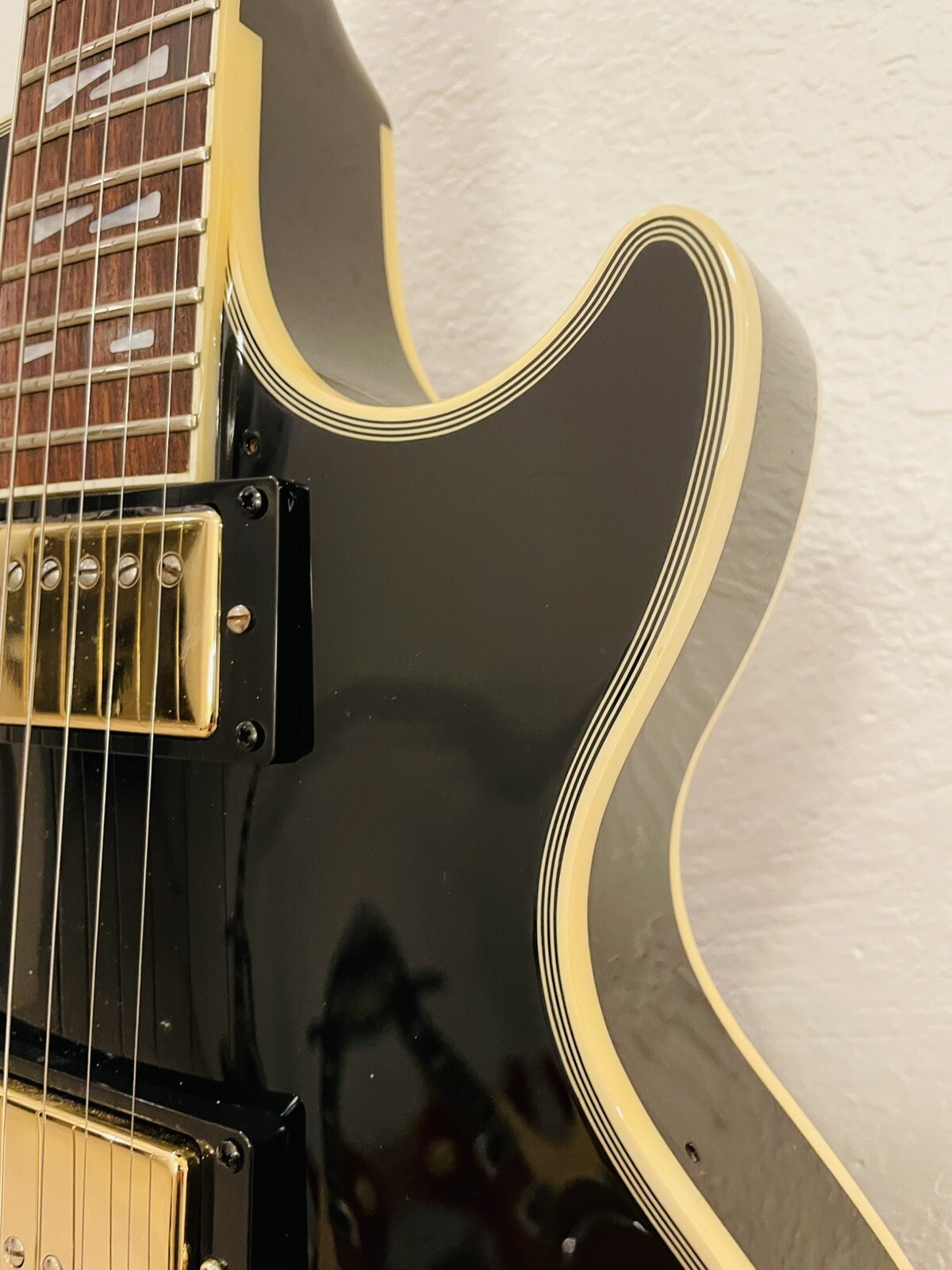 2006 History Les Paul Custom Dignity Gloss Black Circle Fret System MIJ Fujigen