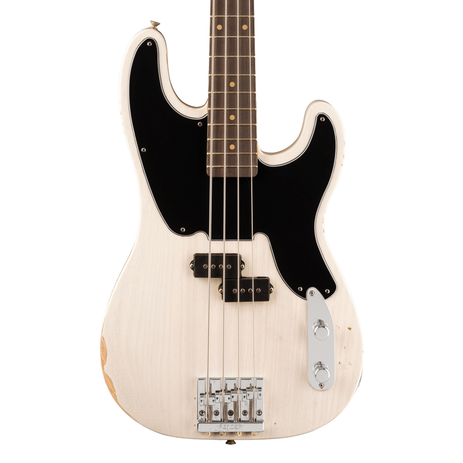 Used Fender Mike Dirnt Road Worn Precision Bass – White Blonde w/Rosewood FB