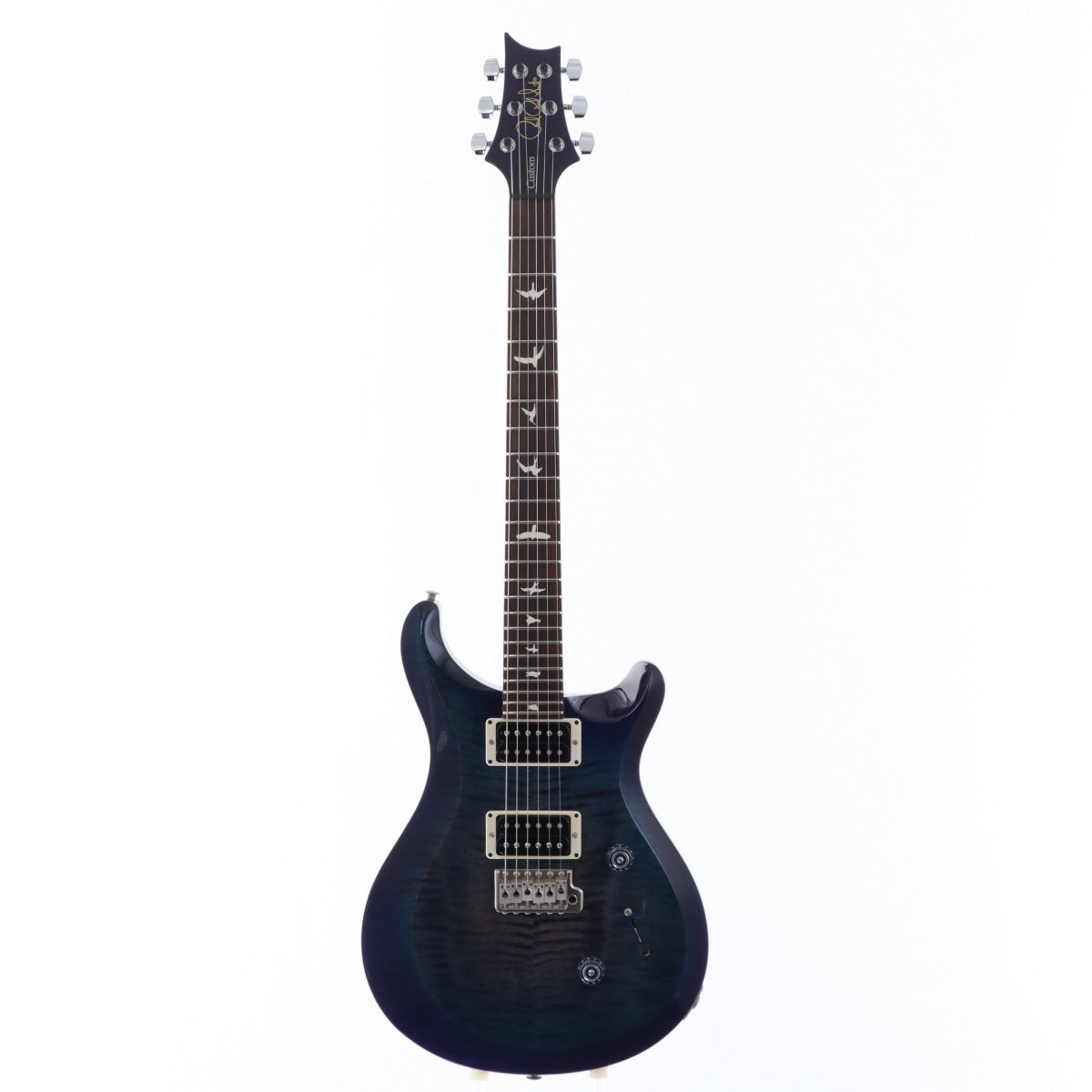 PRS S2 Custom 24 Faded Gray, Black, and Blue Burst [22S2063125]