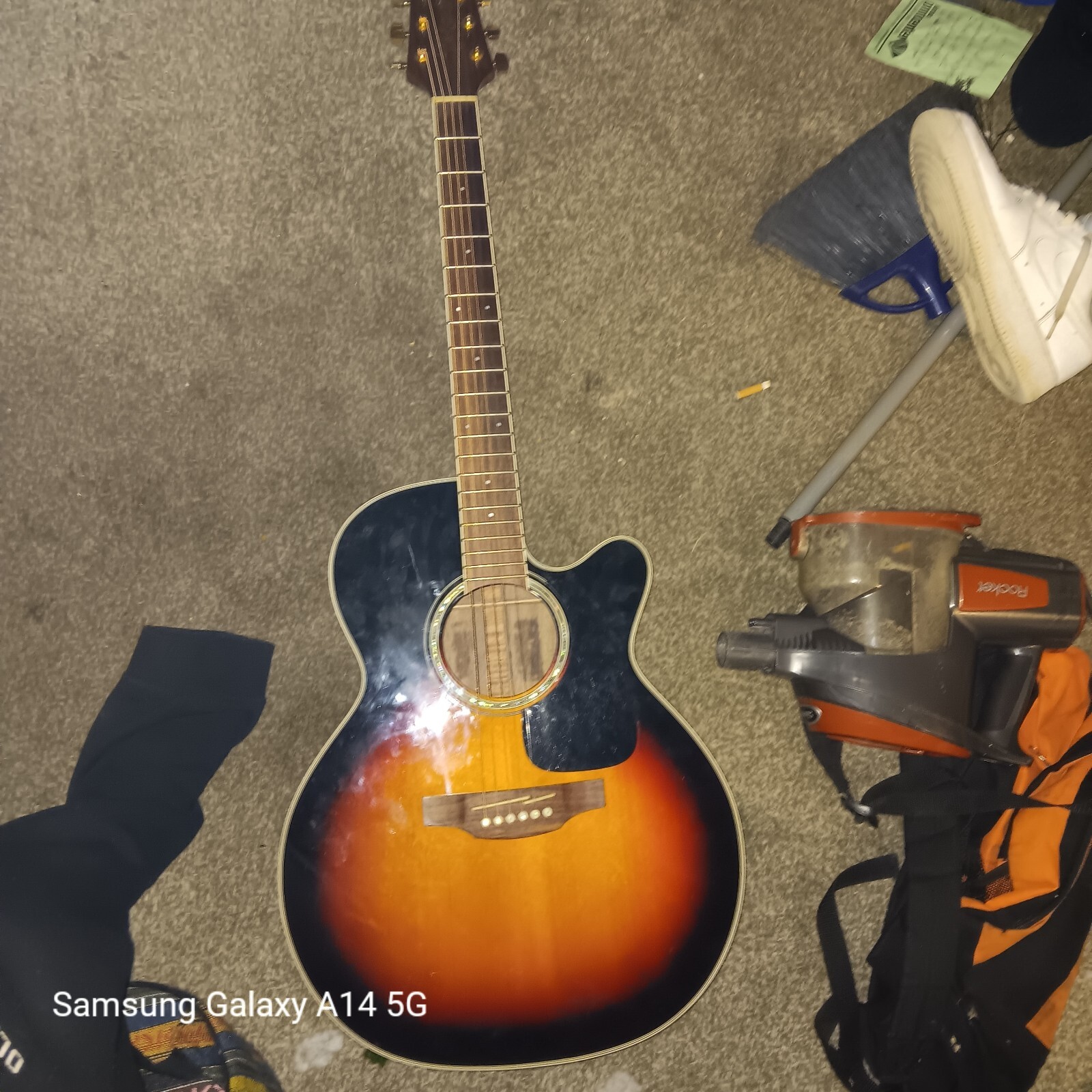 TP-4TD mahogany 6 string acoustic electric GUITAR