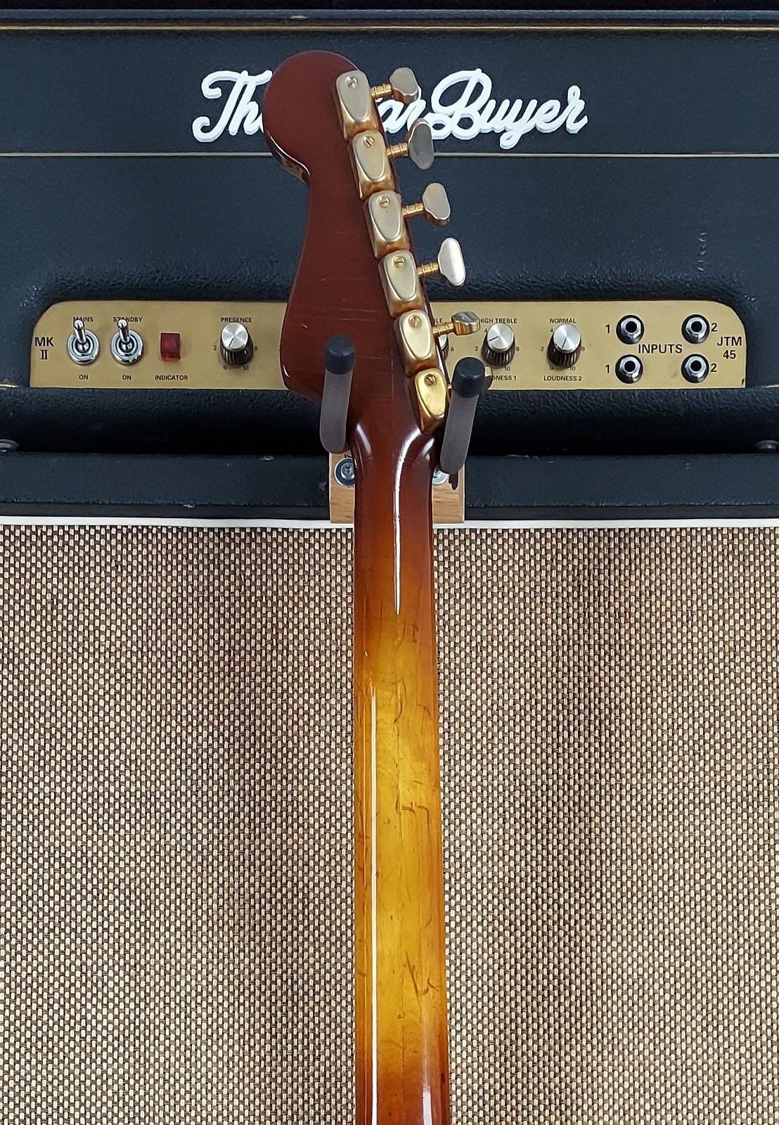 1966 Hagstrom Viking II Gold Factory Bigsby Great Vintage Guitar (155)