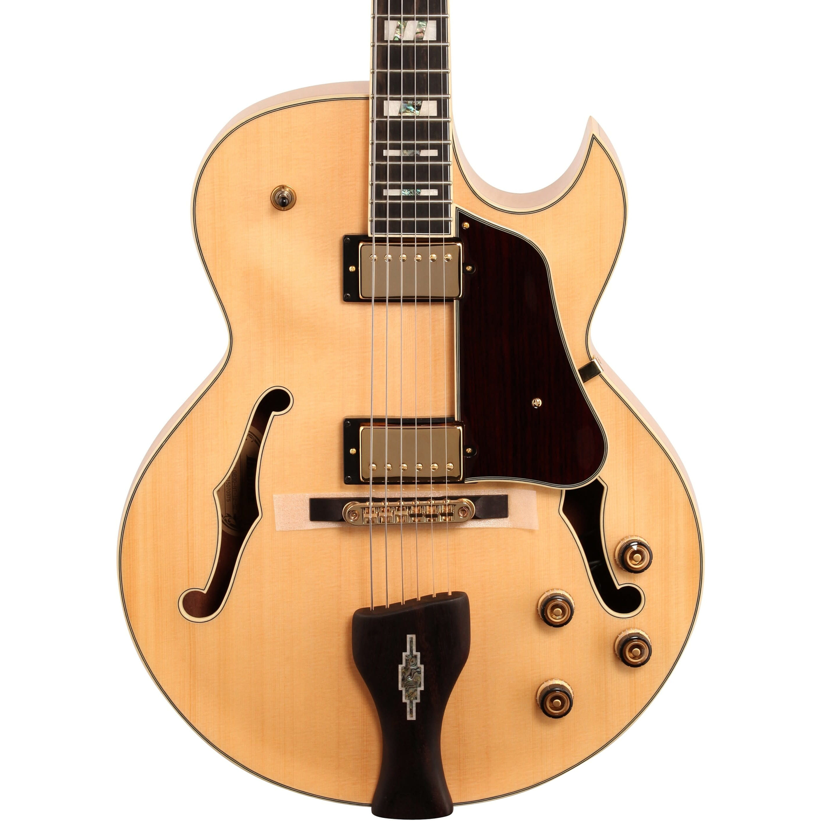 Ibanez LGB30 George Benson Signature Hollow Body Guitar, Natural w/ Case