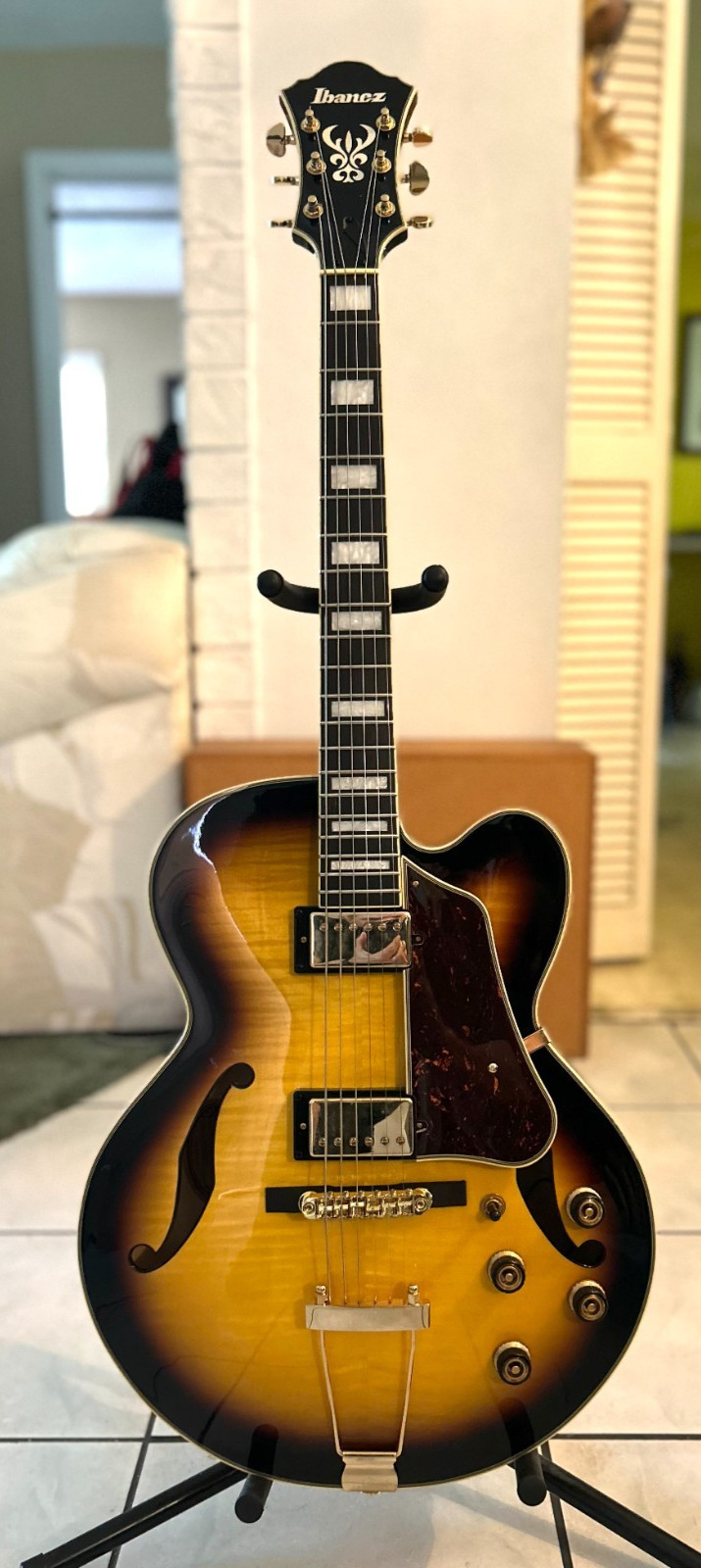 Ibanez AF95FM Artcore Expressionist hollowbody Jazz guitar w Hard shell case