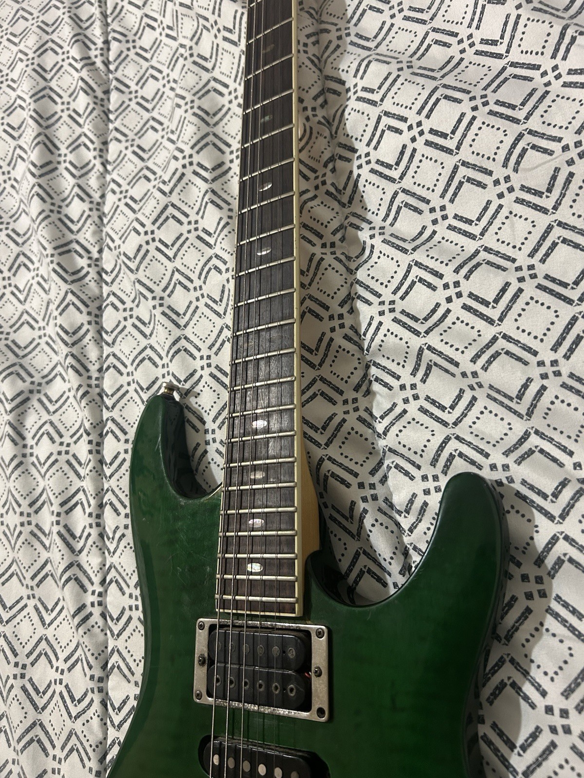 Vintage 1997-1998 Ibanez S470FM Electric Guitar Mediterranean Green South Korea