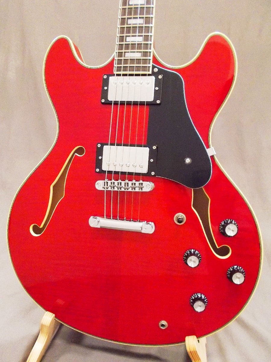 Semi-Acoustic Electric Guitar Sire Larry Carlton H7 STR Red 2N25770483