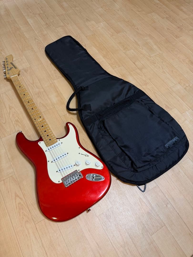 Fernandes Electric Guitar Red Soft Case Included