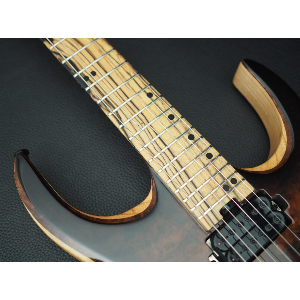 Halo Merus 6 String Guitar Claro Walnut Burl Evertune Bridge BKP Juggernaut
