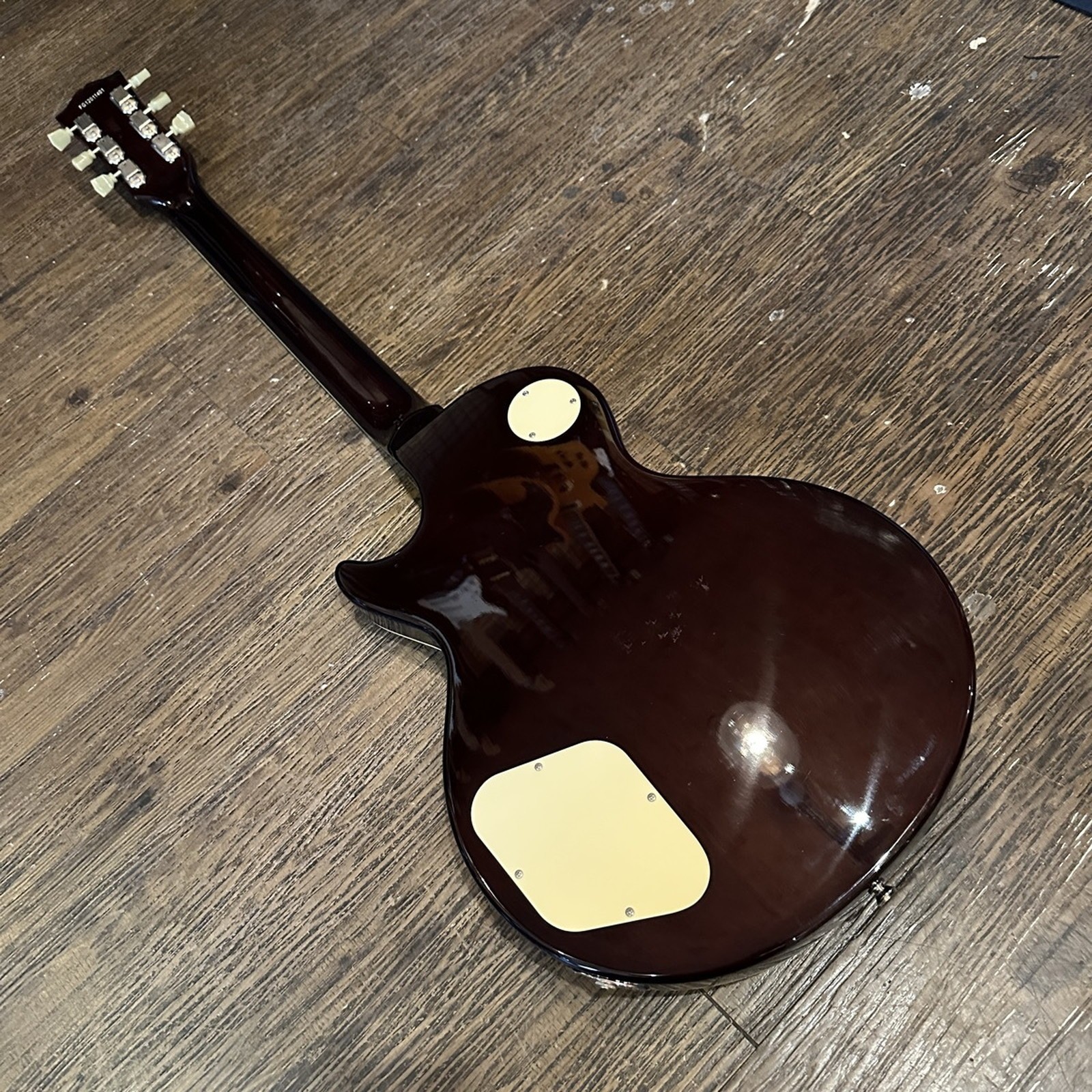 Burny LSD-80N Used Maple Top Mahogany Back Body Mahogany Neck See Thru Blue
