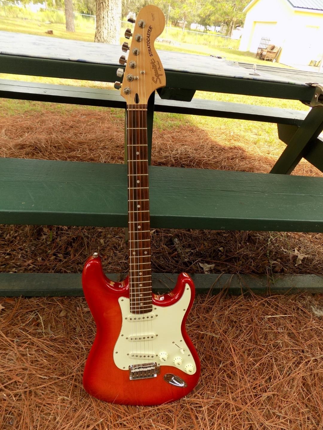 Squier Standard Series Strat, Alnico Pickups, Custom Wiring,Two Point Tremolo