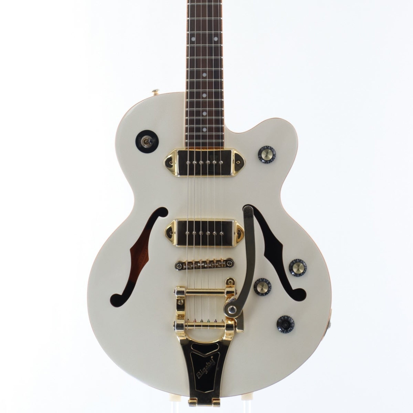 Epiphone Limited Wildkat Royale Bigsby Pearl White Used 2016 Maple w/Soft Case