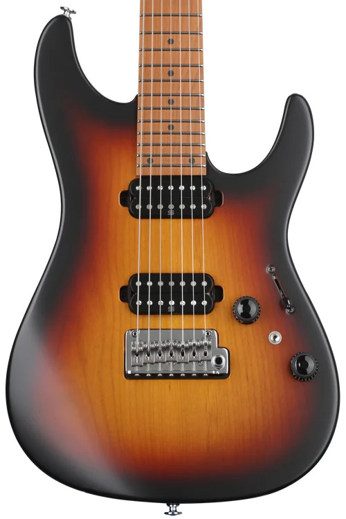 Ibanez Prestige AZ24027 7-string Electric Guitar – Tri Fade Burst Flat