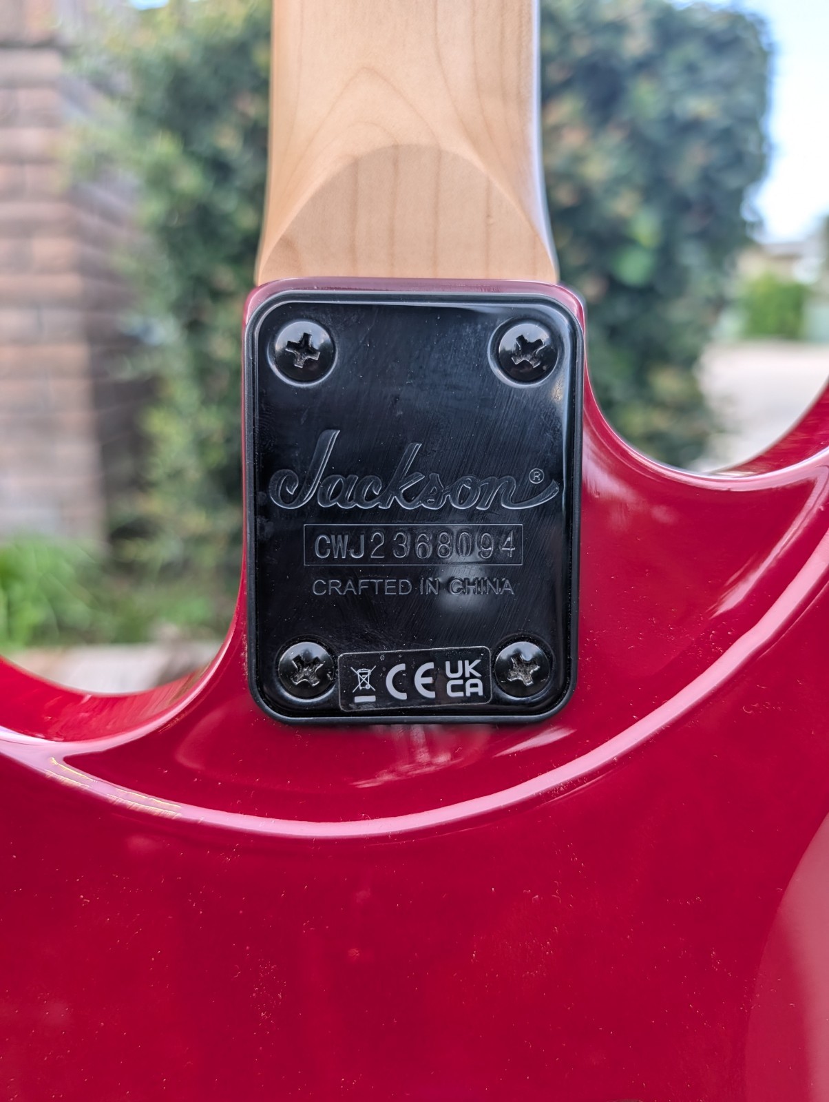 Jackson JS34Q Dinky DKAM Transparent Red