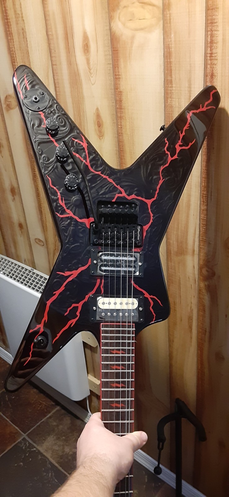 FireFly Dimebag Darrell Blood Bolt Tribute 6 String Electric Guitar