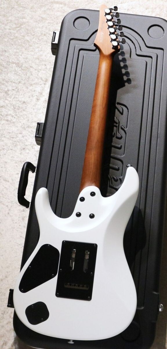 Ibanez Made in JAPAN AZ2402-PWF Electric Guitar Pearl White Flat with Hard Case