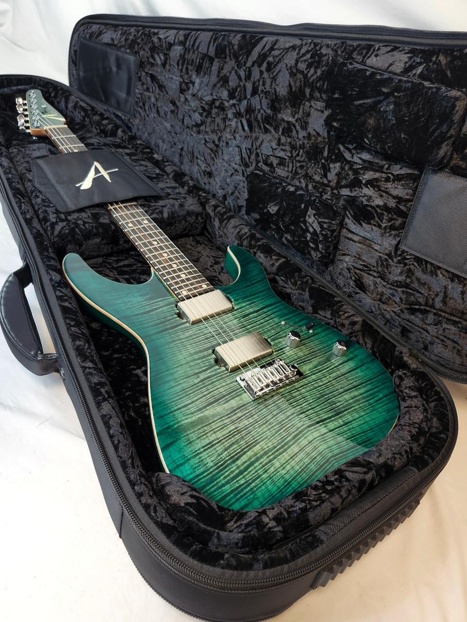 Tom Anderson Angel, Flame Maple Top, Ziricote FB, HC1/HC2+, Cajun Key Lime to Te