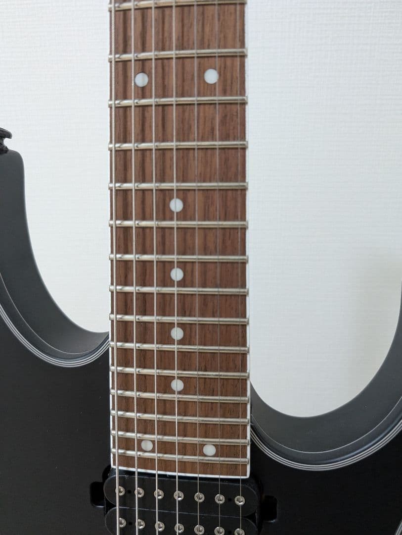 Electric Guitar Ibanez RG7420EX-BKF 7-String Black Matte Made in Indonesia