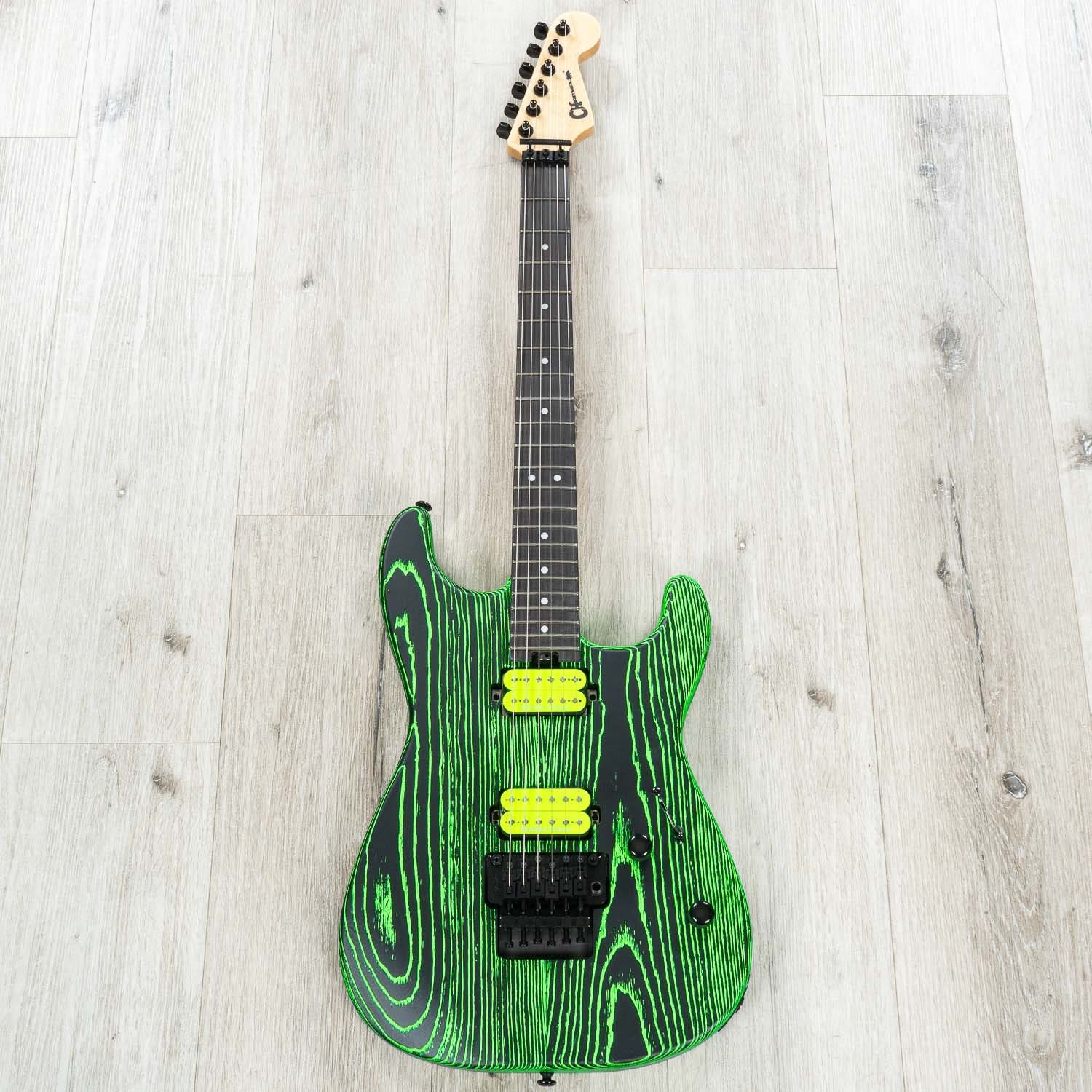 Charvel Limited Edition Pro-Mod San Dimas Style 1 HH FR E Ash Guitar, Green Glow