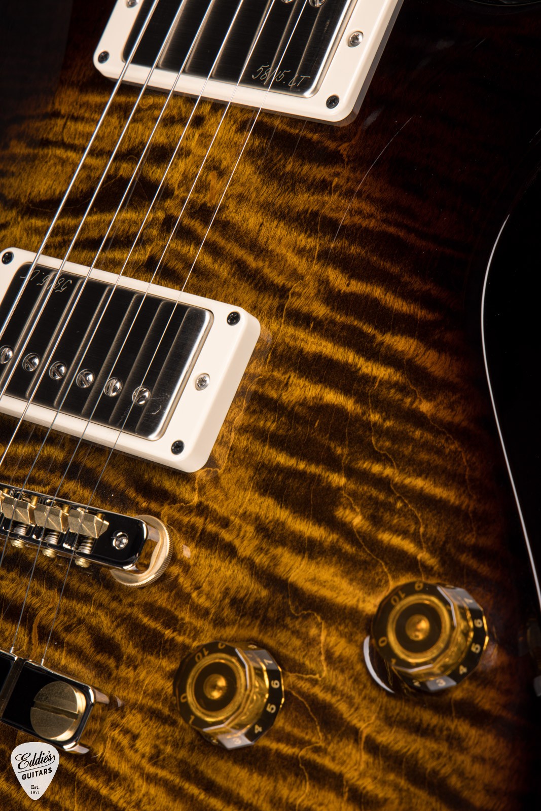 PRS McCarty 594 Singlecut – Black Gold Wraparound Burst