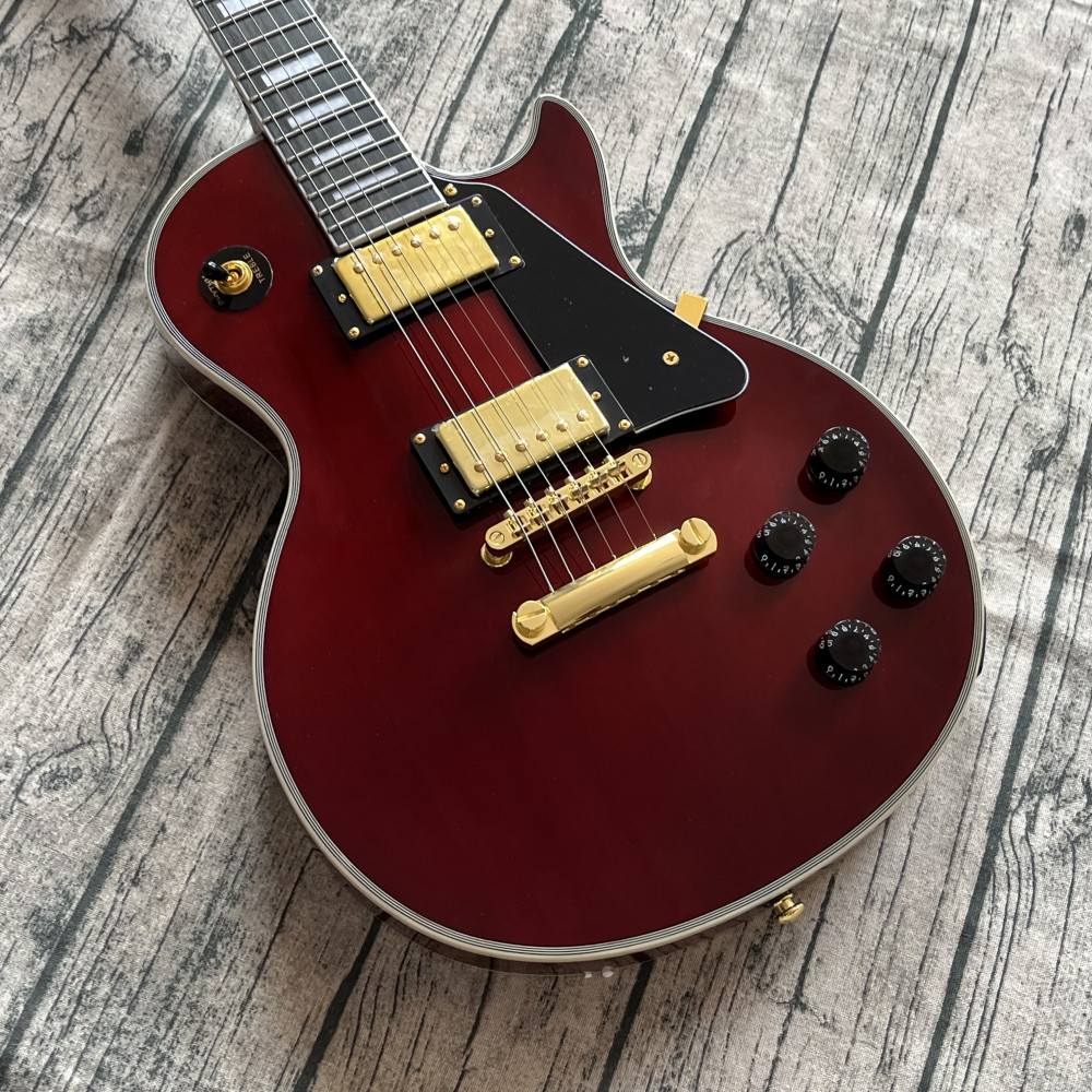 Hot selling Wine Red electric guitar gold color hardware free shipping
