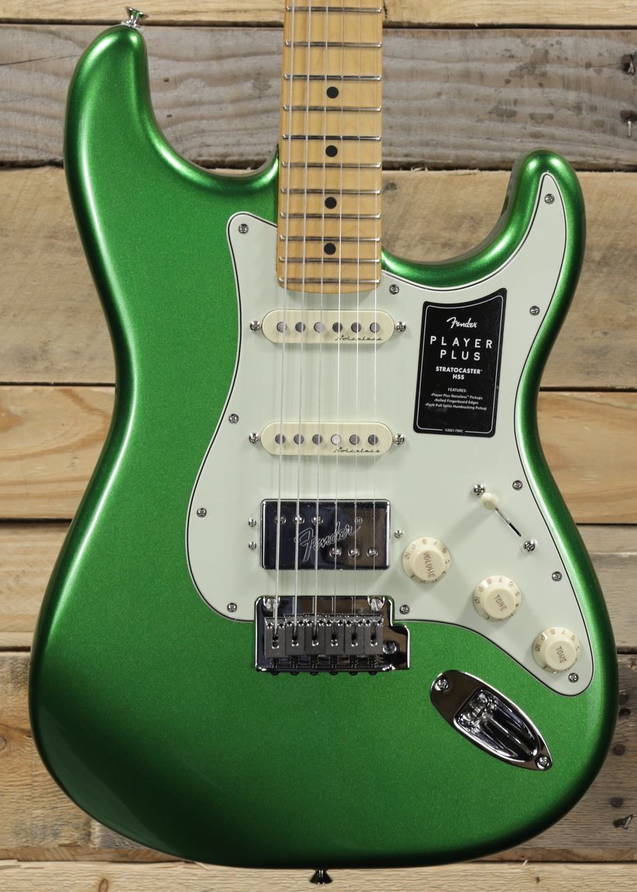 Fender Player Plus Stratocaster HSS Electric Guitar Cosmic Jade w/ Gigbag