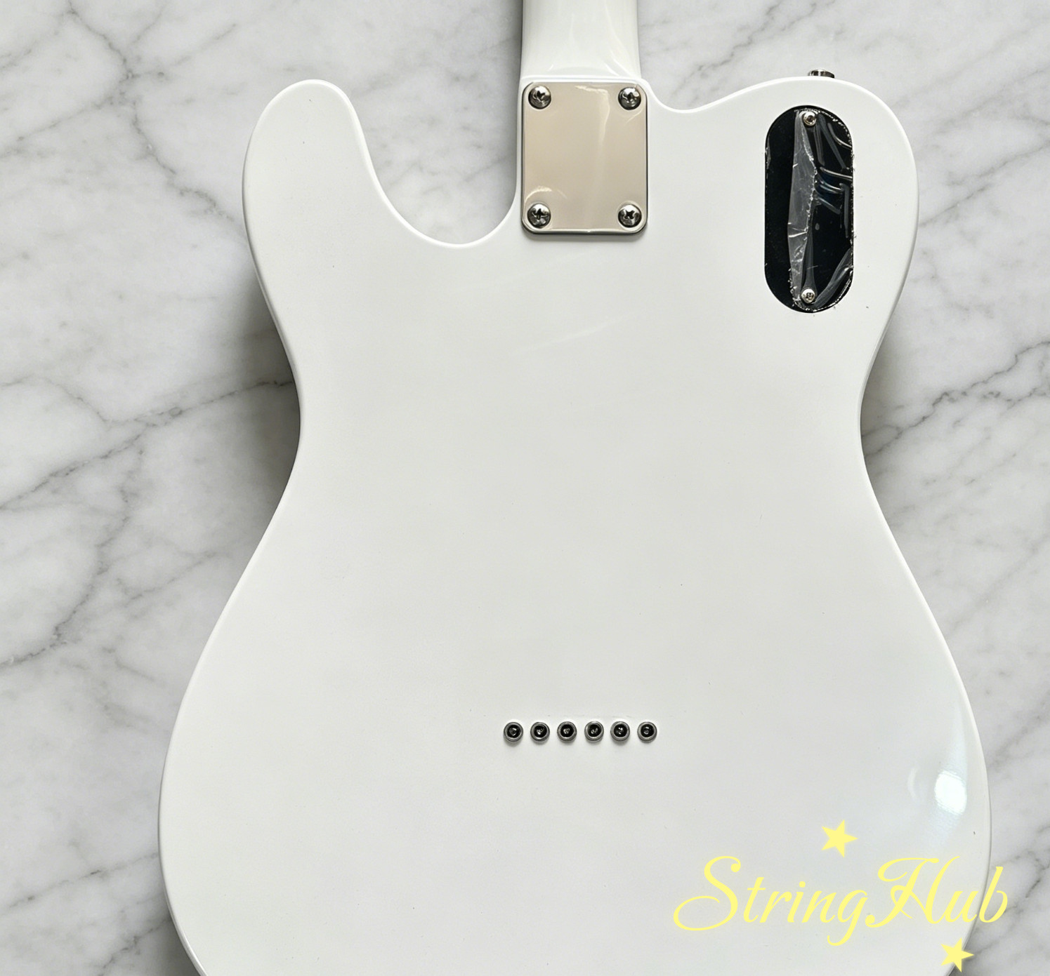 US warehouse TL John 5 Signature Ghost Electric Guitar White Solid Body