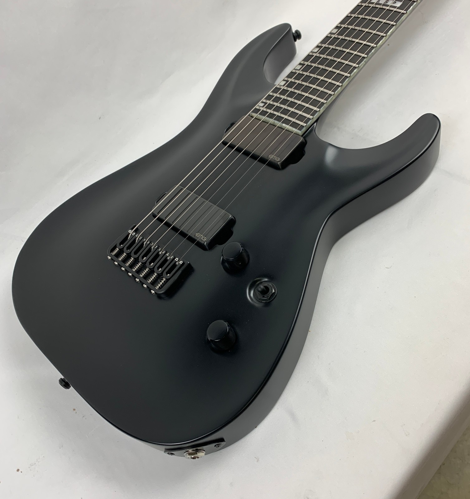 ESP E-II Horizon NT-7B Hipshot Black Satin HS BLKS Electric B-Stock + Case NT7B