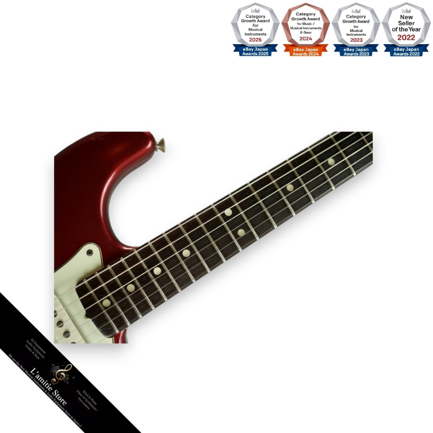 Fender 1965 Stratocaster Candy Apple Red Jacaranda Fretboard 3.42kg