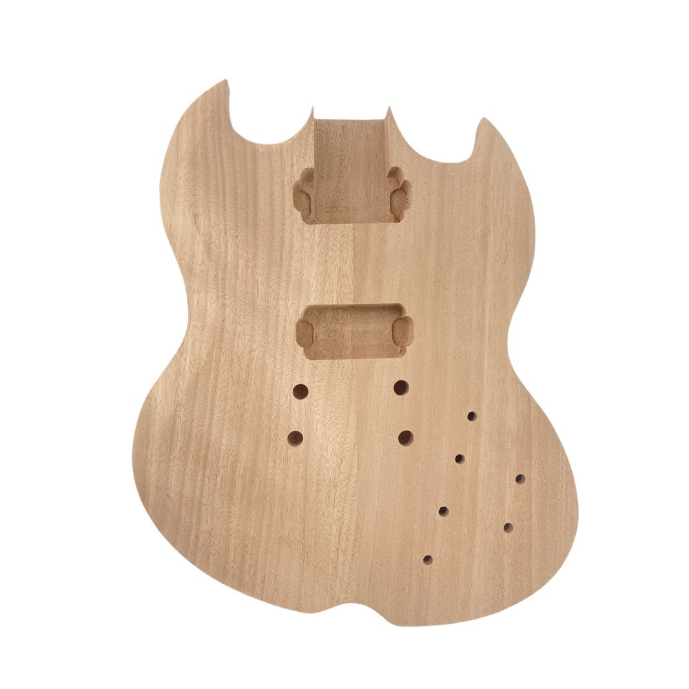 DIY Electric Guitar Kit Mahogany Body 22Fret 24.75Inch Rosewood Fretboard