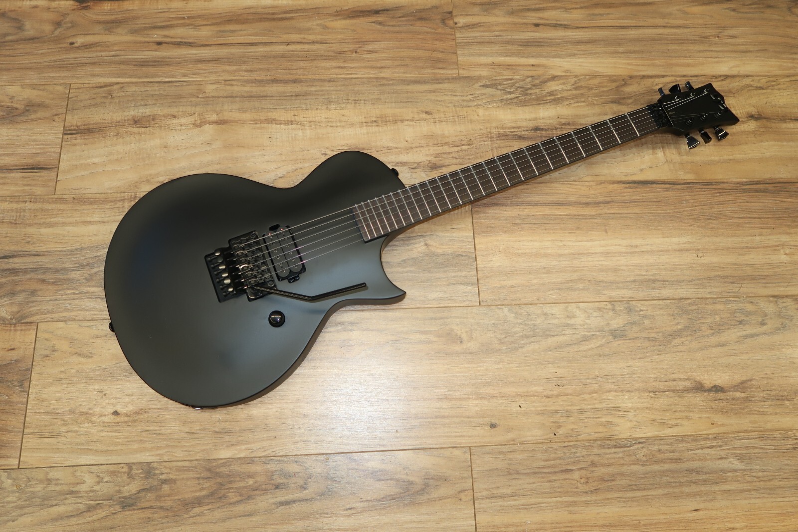 ESP LTD EC-FR Black Metal Electric Guitar – Black Satin